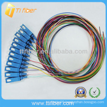 12 fiber cores colors fiber optic pigtail